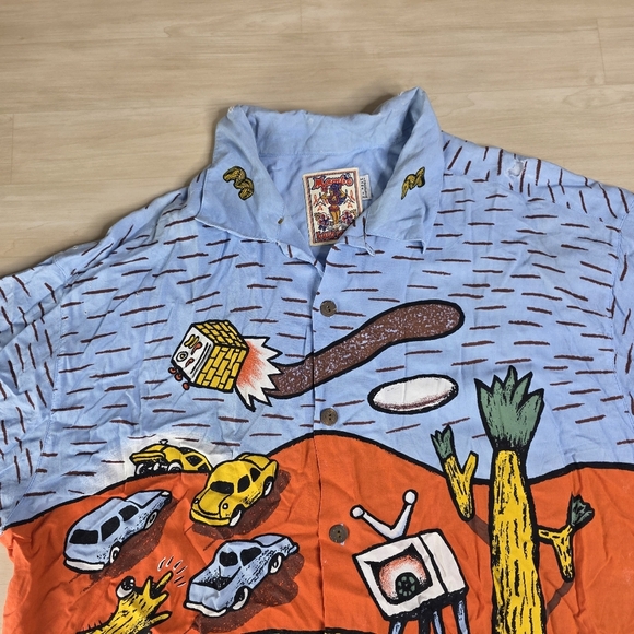'96 Vintage Mambo Loud Shirt "The Lost Weekend" Hawaiian Shirt Men's 3XL Rare - Picture 2 of 10